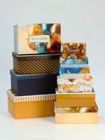 Набор подарочных коробок 10 в 1 «С Днём Рождения», 32.5×20×12.5 - 12×7×4 см