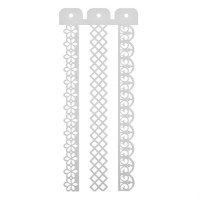 Трафарет пластик "Бордюр. Узоры" 10х23 см