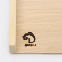 Доска для пельменей и пирогов с бортиком Доляна «Хозяюшка», 60×40×0,4 см, берёза