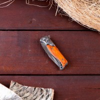 Нож складной полуавтоматический "Пескарь", клинок 6см, оранжевый