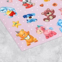 Наклейки детские бумажные «Любимые игрушки», 11 х 16 см