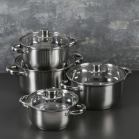 Набор кастрюль Доляна «Гретте», 4 предмета: 1,5 л, 2 л, 3 л, 4 л