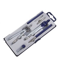 Готовальня Calligrata, 7 предметов (2 циркуля: 120 мм, 95 мм, 2 рейсфедера, 2 удлинителя, грифель, центрик), в пластиковом пенале