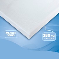 Набор холстов на подрамнике, 4 штуки, хлопок 100%, размер (25х25, 30х40, 40х50, 50х60 см), акриловый грунт, мелкозернистый, 280 г/м²