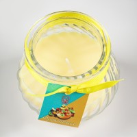 Свеча ароматическая в банке "Горшочек" 9х7,5см, фруктовая