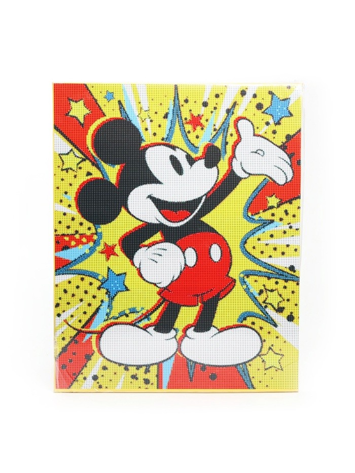 Алмазная вышивка полное заполнение "Микки Маус " поп арт, на раме, 40*50 см