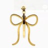 Серьги кольца с подвесом бантом Limited edition, 3 см