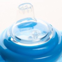 Поильник детский с силиконовым носиком, с ручками, 240 мл., цвет голубой