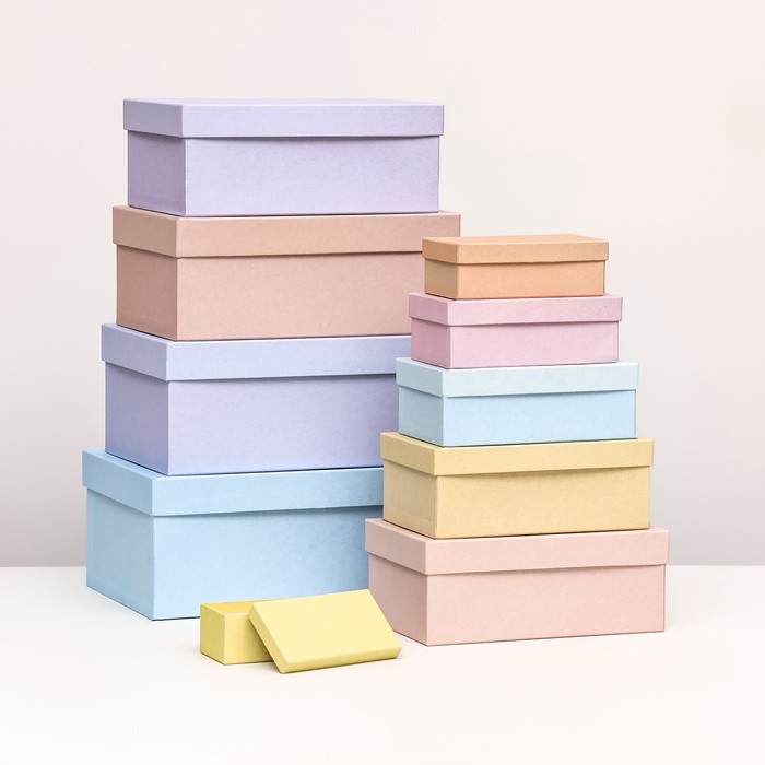 Набор подарочных коробок 10 в 1 «На рассвете», 30.5×20×13 - 12×6.5×4 см