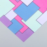 Бумага для скрапбукинга "Яркая геометрия" плотность 180 гр 30,5х32 см