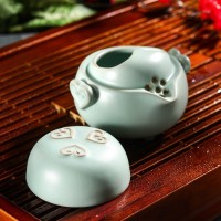 Набор для чайной церемонии «Тясицу», 2 предмета: чайник 10,5×10,5×9 см, чашка