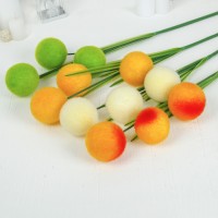 Цветок искусственный "Шар" d-6 см, микс