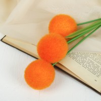 Цветок искусственный "Шар" d-6 см, микс