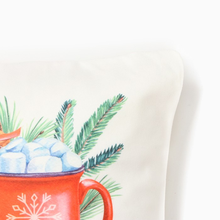 Чехол на подушку Этель "Sweet holidays", 40*40 см, 100% полиэстер, велюр