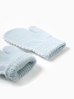 Варежки детские MINAKU, голубые, 15 см