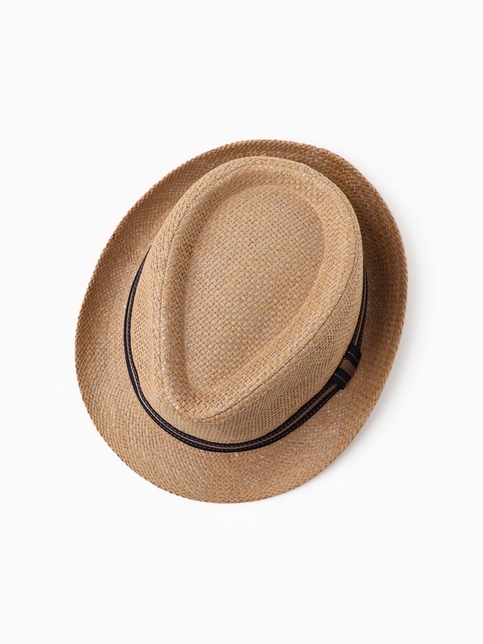Шляпа мужская MINAKU "Пляж", размер 58, цвет коричневый