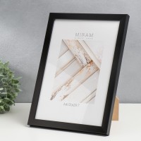 Фоторамка пластик Gallery 21х29,7 см, (A4) 641877, чёрный (пластиковый экран)