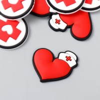 Декор для творчества резина "Медицина" набор 16 шт МИКС 2,8х3,5 см