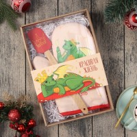 Набор новогодний подарочный Доляна "Красивая жизнь" : варежка-прихватка, лопатка силикон