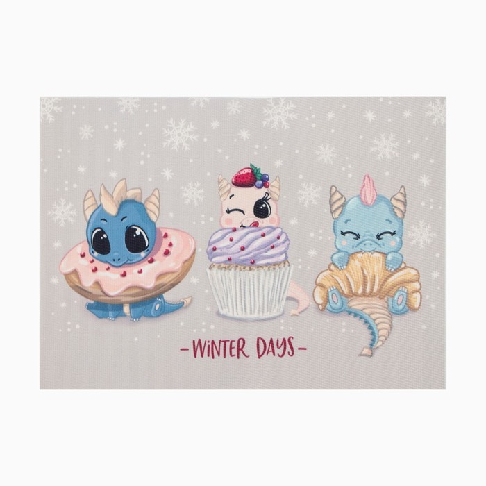 Салфетка сервировочная новогодняя на стол Доляна «Winter days», 40х29см