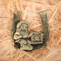 Подкова домовой «Мир вашему дому», 7 х 7 см.