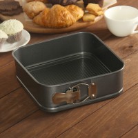 Форма для выпечки разъёмная Доляна «Элин. Квадрат», 28×28 см, антипригарное покрытие, цвет чёрный