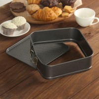 Форма для выпечки разъёмная Доляна «Элин. Квадрат», 28×28 см, антипригарное покрытие, цвет чёрный