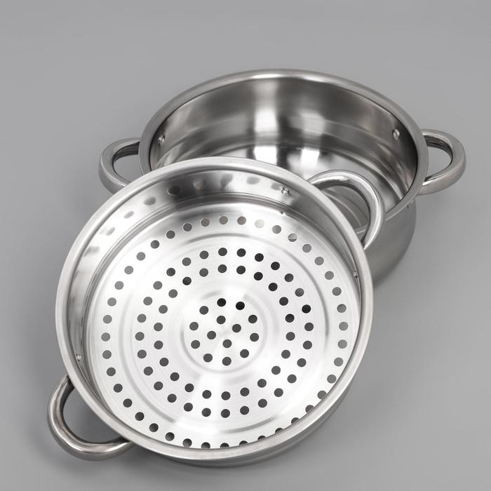 Мантоварка-пароварка Доляна «Классика», d=24 см, 4 уровня (нижний уровень 3,6 л)