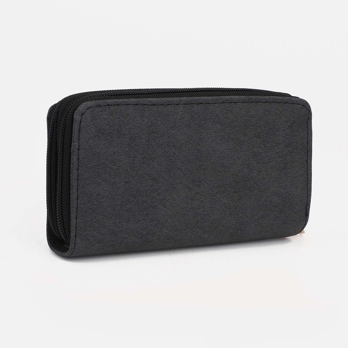 Кошелёк на молниях, цвет красный