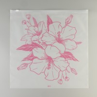 Зип пакет для путешествий «Цветы», 14 мкм, 40 х 40 см.