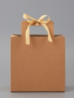 Коробка - пакет, крафт, 15×15×8 см