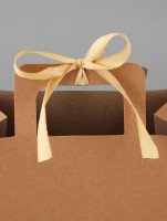 Коробка - пакет, крафт, 15×15×8 см