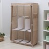 Шкаф тканевый каркасный, складной LaDо́m, 103×45×165 см, бежевый