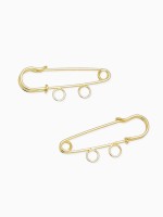Булавка для подвесок PO-035, №01 (набор 2 шт.) 35×5 мм, цвет золото
