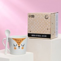 Кружка с ложкой «Лисичка», 180 мл