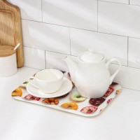 Поднос прямоугольный «Самобранка», 30×21 см, рисунок МИКС