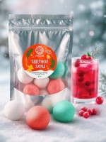 Бомбочки для ванны «Чудесной зимы», 6 шт. по 20 г, ягодный пунш, URAL LAB