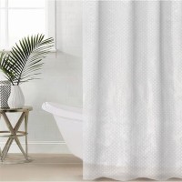 Штора для ванной комнаты Доляна «Горошек», 180×180 см, EVA, цвет белый