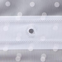 Штора для ванной комнаты Доляна «Горошек», 180×180 см, EVA, цвет белый