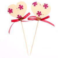 Декор на палочке «‎Любовь» МИКС, 2шт