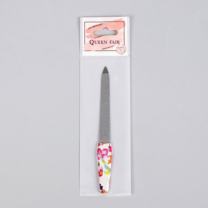 Пилка металлическая для ногтей, 12 см, рисунок МИКС