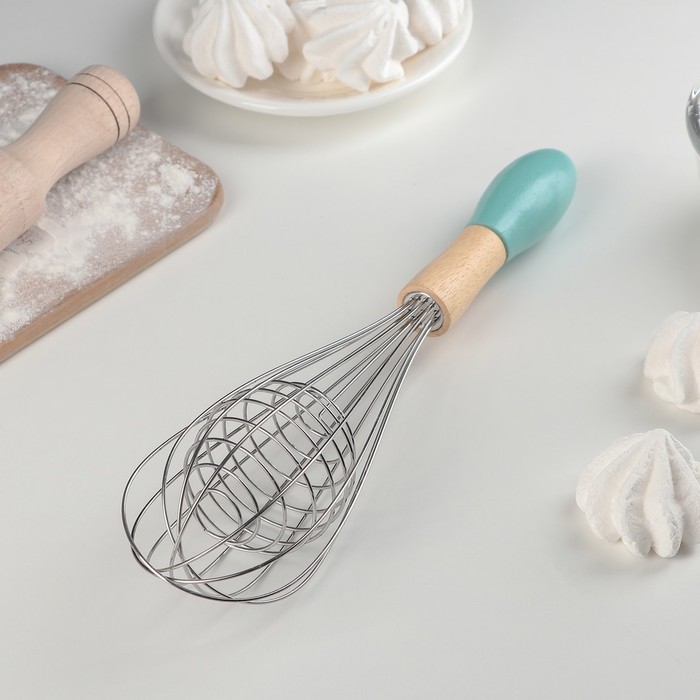 Венчик для взбивания Доляна «Камея», 29,5 см, цвет МИКС