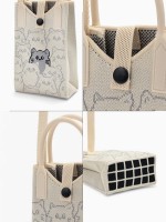 Сумка для телефона «Котейки», на кнопке, с длинным ремнём, белая