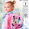 Рюкзак детский для девочки на молнии, розовый, 23×21×10 см, Минни Маус