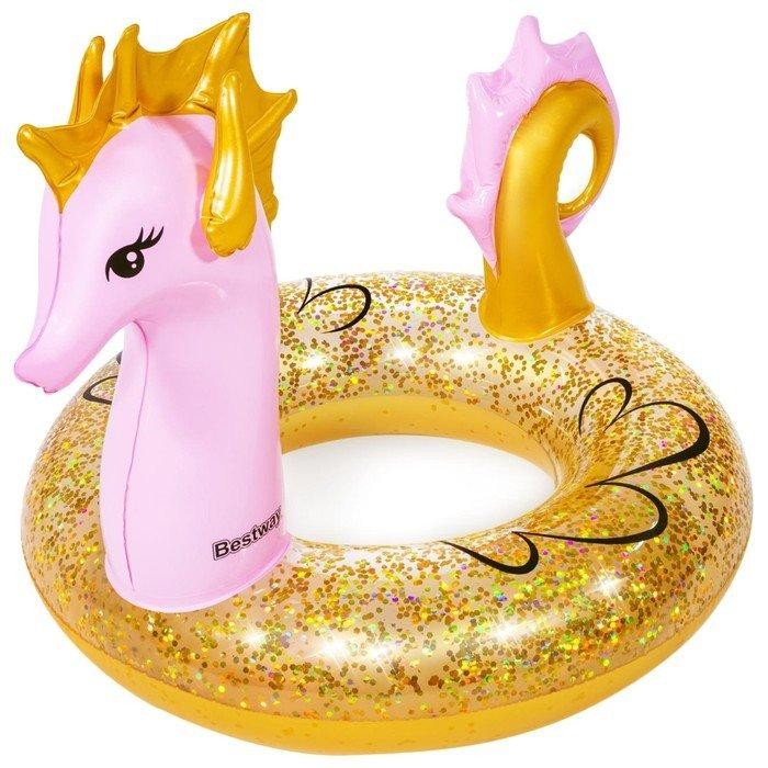 Круг для плавания Glitter Seahorse Swim Ring  115 х 104 см, 36305
