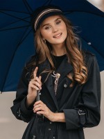 Брошь «Медуза», цвет белый в золоте