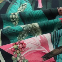 Салфетка Этель Tropical parrots 46х46см, 100% хл, саржа 190 г/м