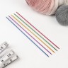 Спицы для вязания, чулочные, из алюминия, d = 2 мм, 25 см, 5 шт, цвет МИКС