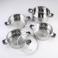 Мантоварка «Алтын», 10,7 л, d=24 см, 3 секции, с теплораспределительным слоем, стеклянная крышка, индукция