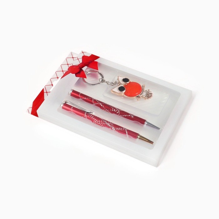 Набор подарочный 3 в 1 (2 ручки, брелок)